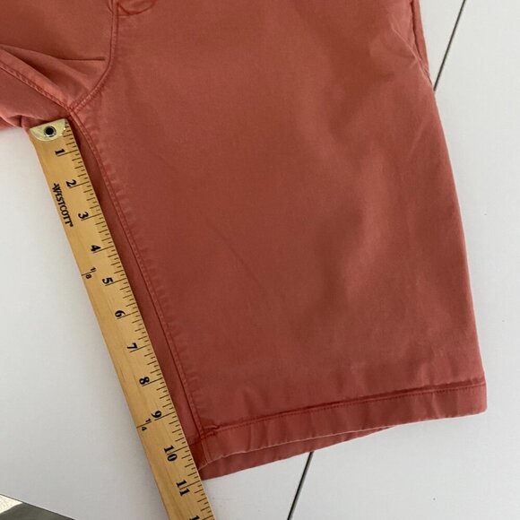 Bonobos Chino Shorts Mens 33 x 11 Washed Red Stretch - Picture 10 of 11